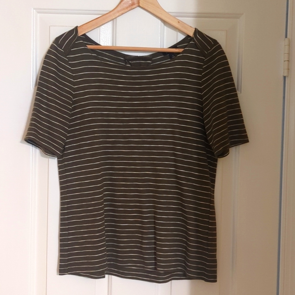 Green stripped shirt